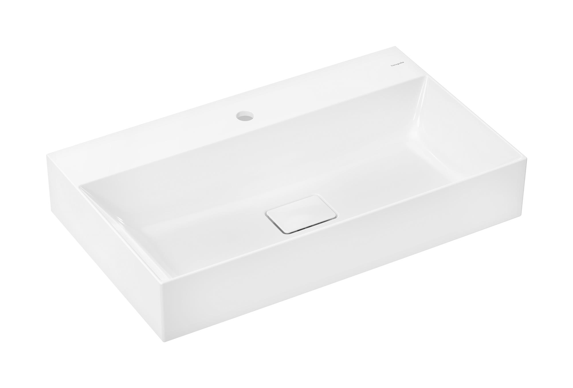 Hansgrohe Xevolos E wastafel 80x48 cm rechthoekig klassiek wit mat 61096450