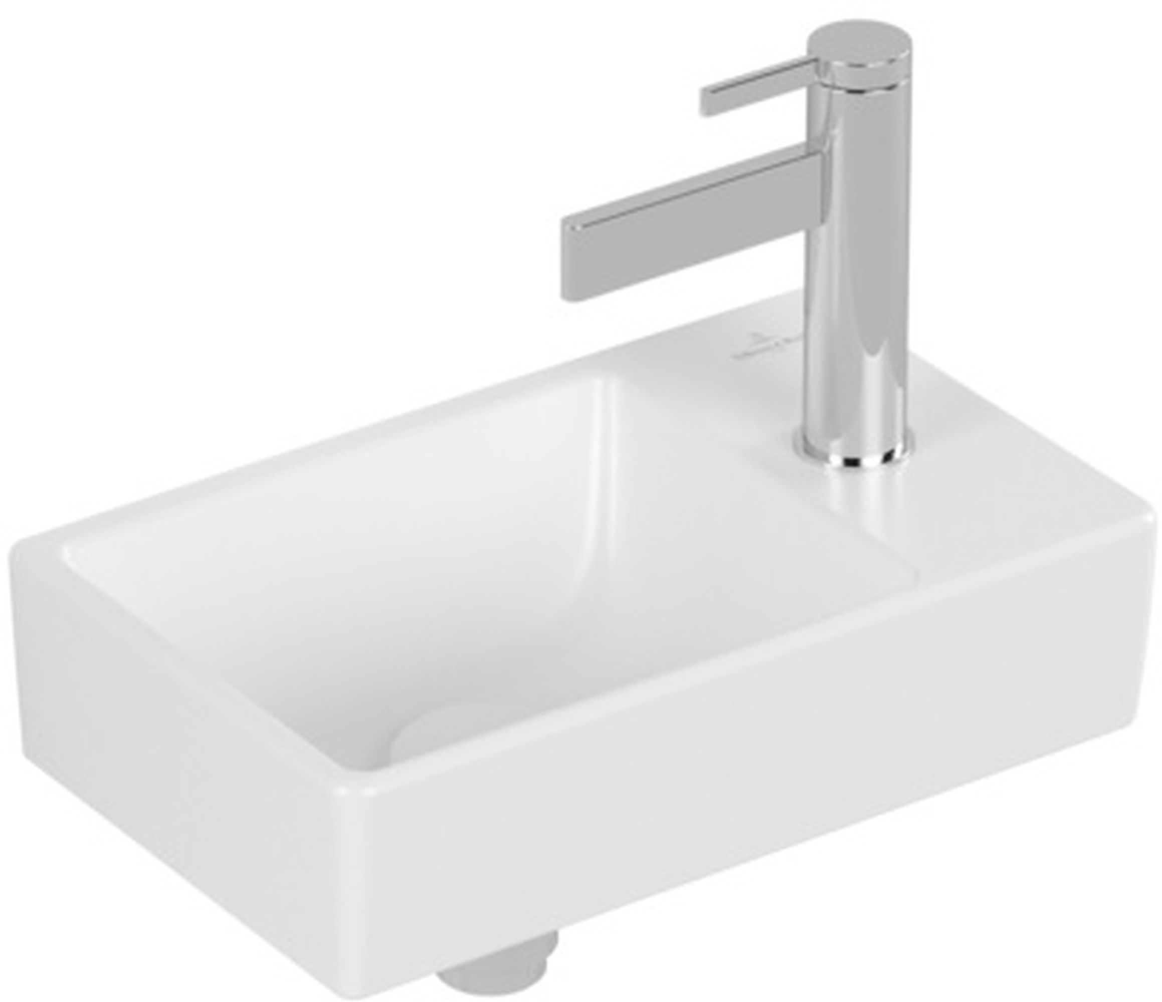 Villeroy & Boch Avento wastafel 36x22 cm rechthoekig klassiek-meubel wit mat 43003LRW