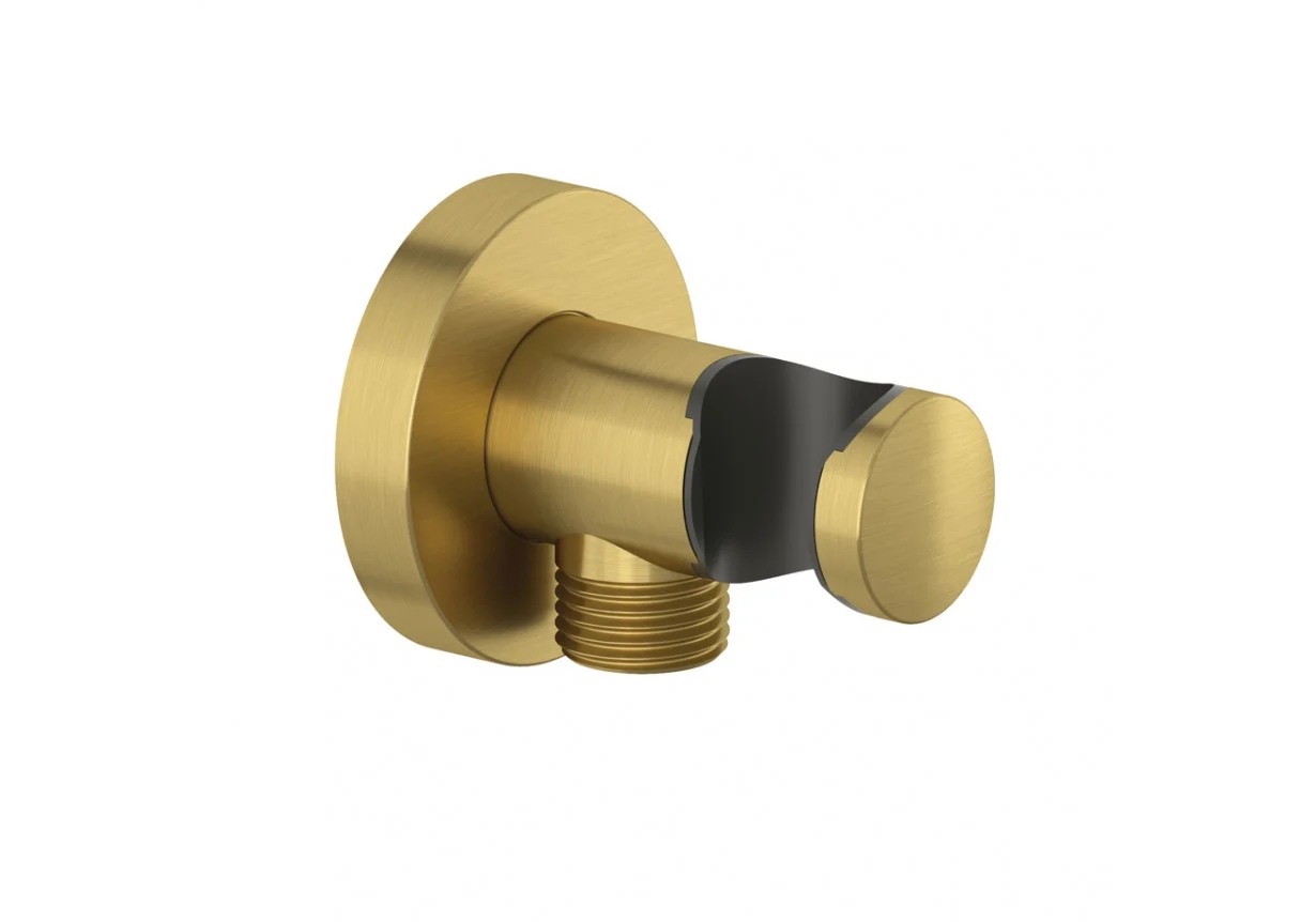 Kludi hoekverbinding met handvat gouden 60547N0-00