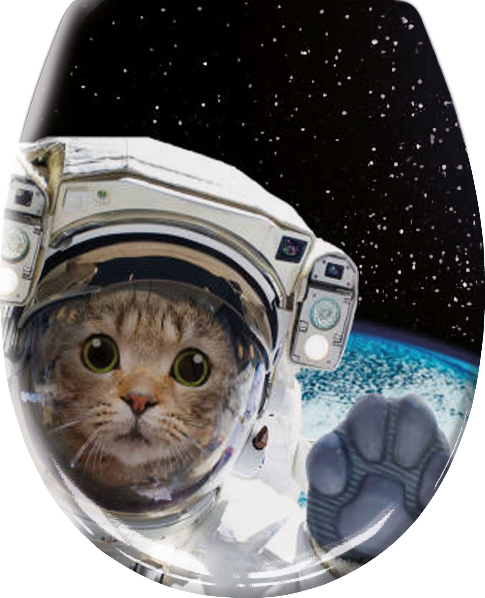 Kleine Wolke Cosmo Cat toiletbril langzaam vallend wit 1855148075