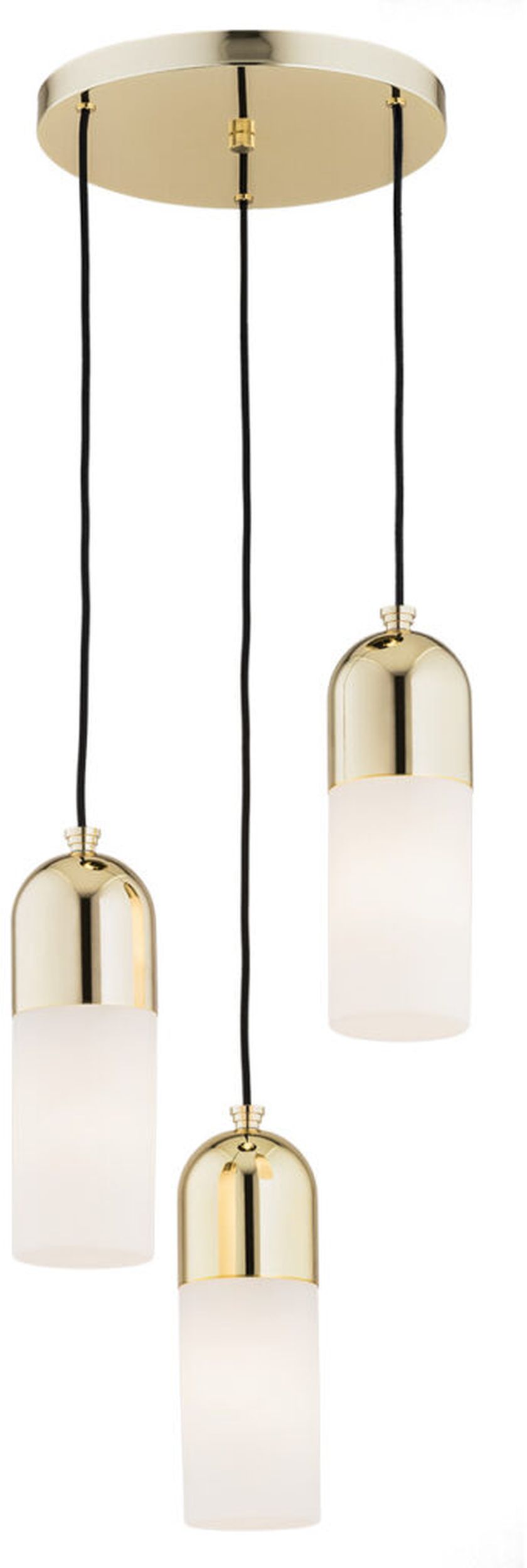 Argon Burgos hanglamp 3x15 W messing-opaal 1466
