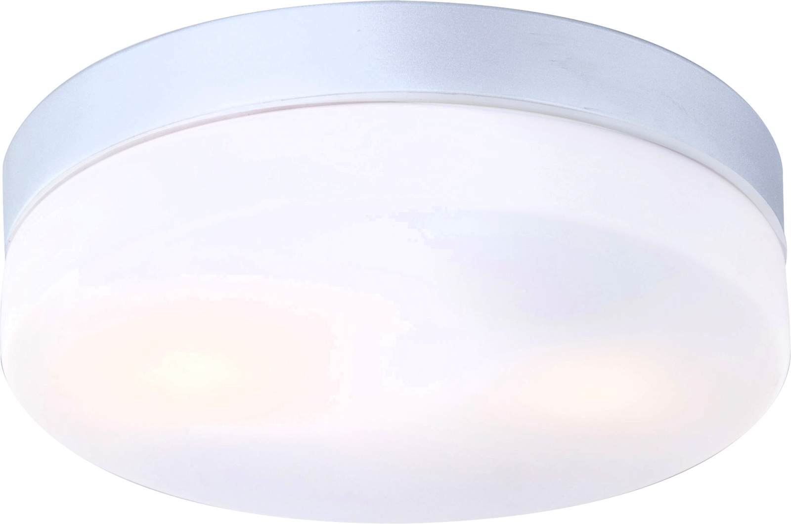 Globo Lighting Vranos extern plafond 2x60 W zilveren-opalized glas 32112