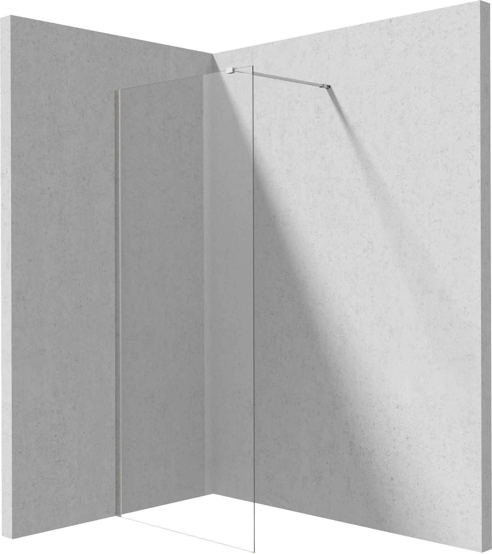 Deante Prizma inloopdouchewand 80 cm chroom glans/helder glas KTJ_038P