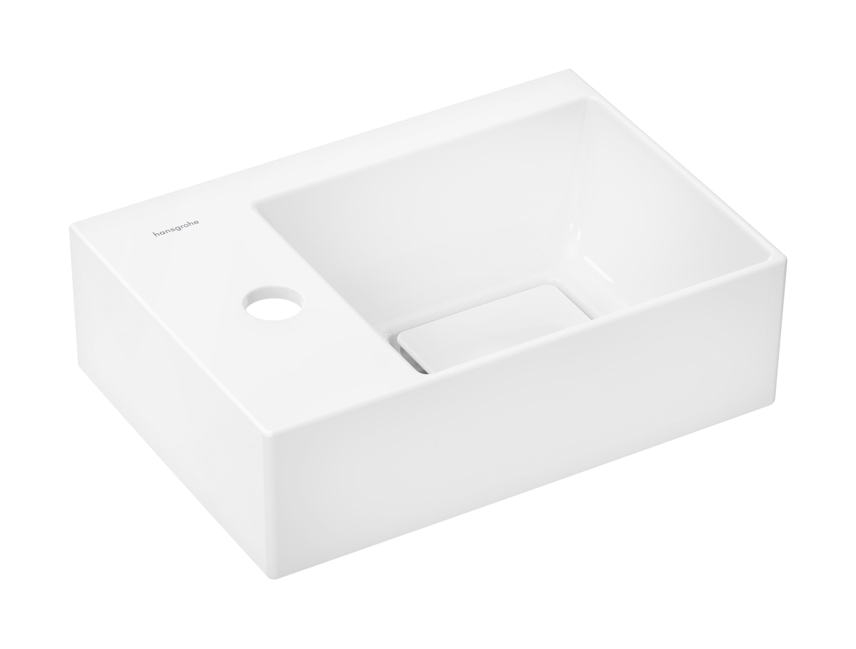 Hansgrohe Xevolos E wastafel 36x25 cm rechthoekig klassiek-meubel wit glans 61087450