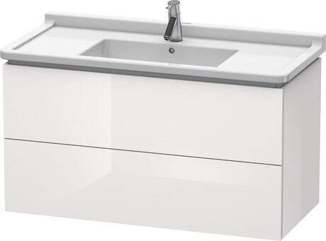 Duravit L-Cube kast 102x46.9x55.8 cm hangend onder de wastafel wit LC626602222