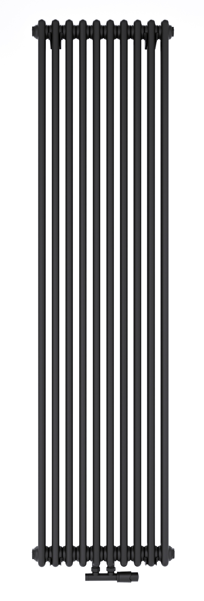 Luxrad Columnus 3 decoratieve verwarming 180x47 cm podłączenie onder zwart COL31800470S040ZDC