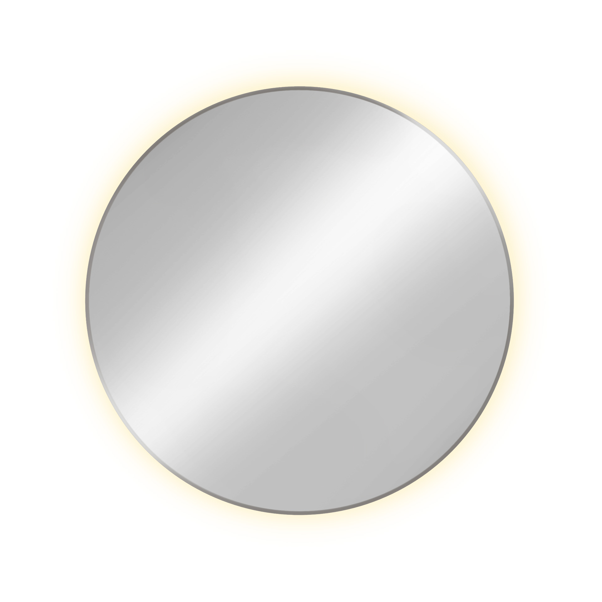 Baltica Design Tiny Border Bright spiegel 100x100 cm rond met verlichting zilveren 5904107911045