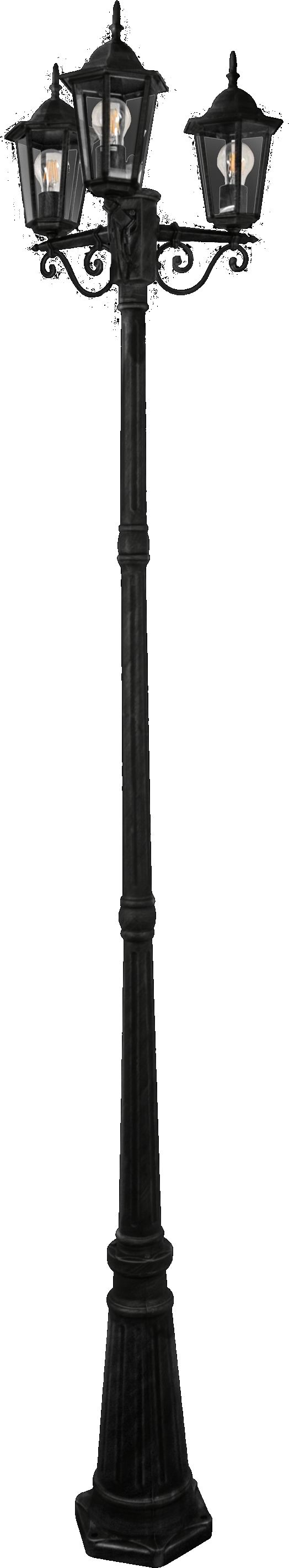 Goldlux Liguria staanlamp voor buiten 3x20 W zwart 313423