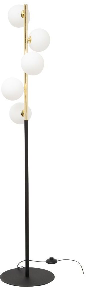 Zuma Line Ali staanlamp 5x40 W wit-zwart-gouden 5649