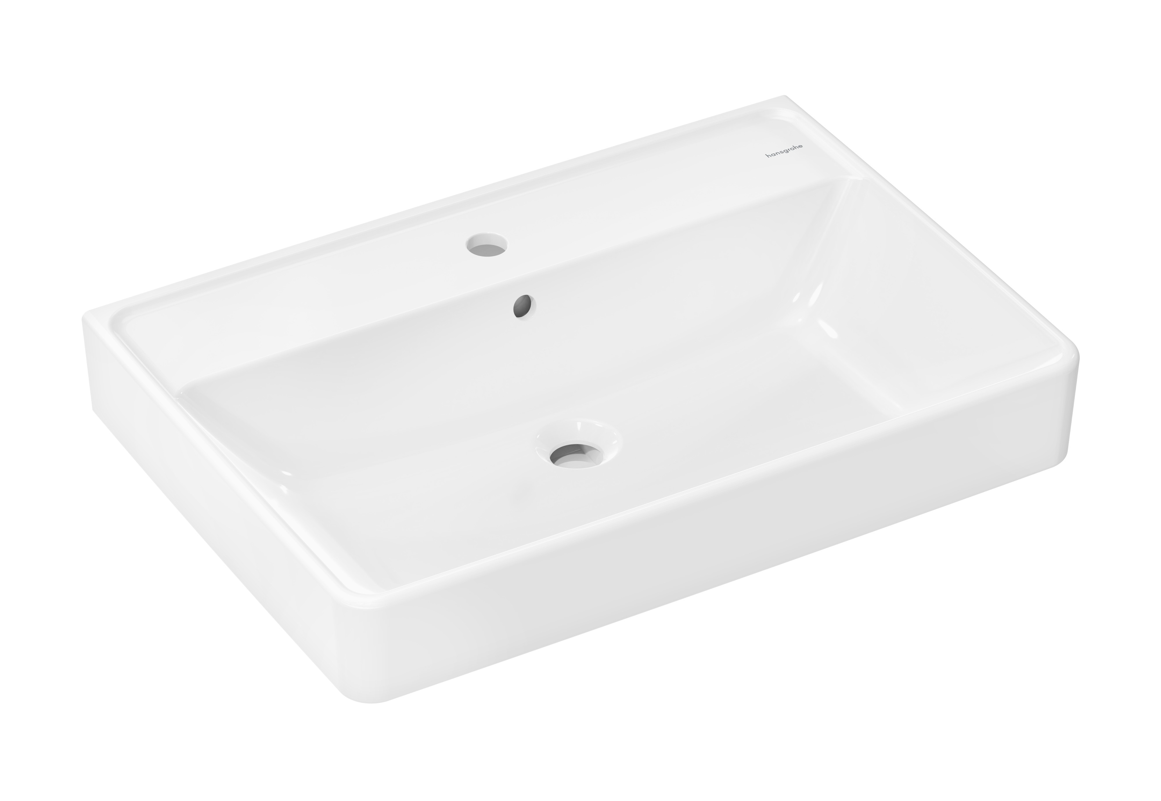 Hansgrohe Xanuia Q wastafel 70x48 cm rechthoekig klassiek wit glans 60221450