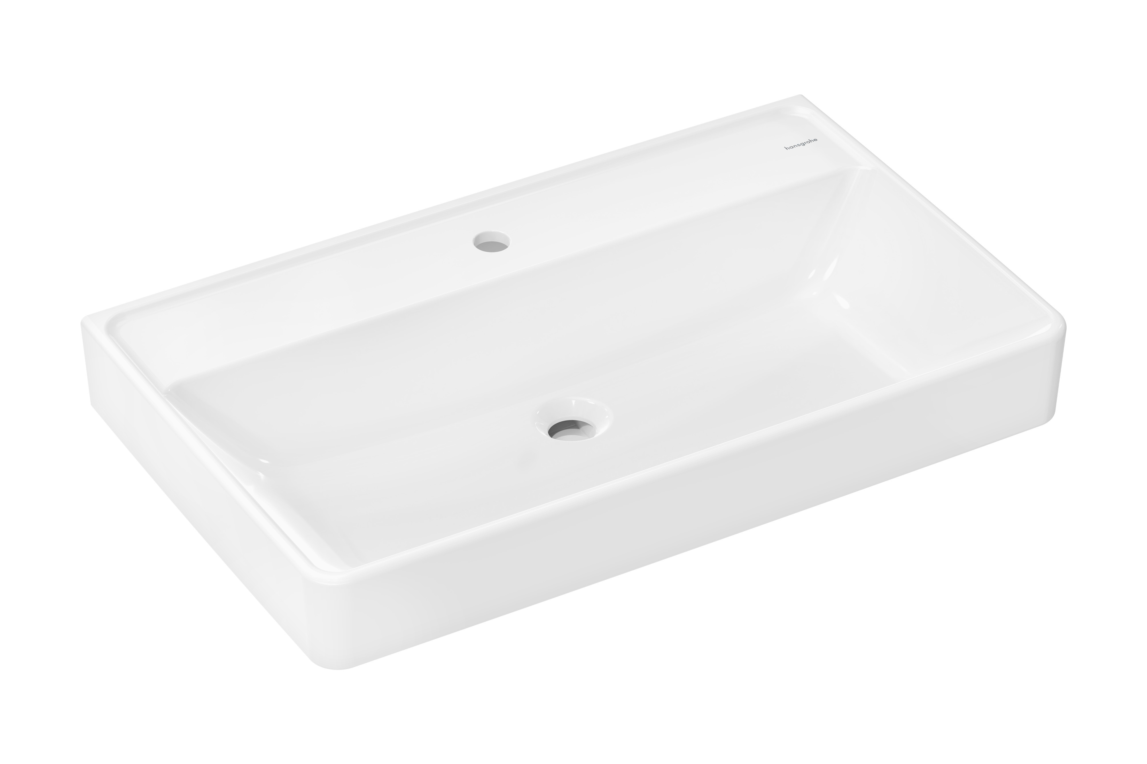 Hansgrohe Xanuia Q wastafel 80x48 cm rechthoekig klassiek wit glans 61138450