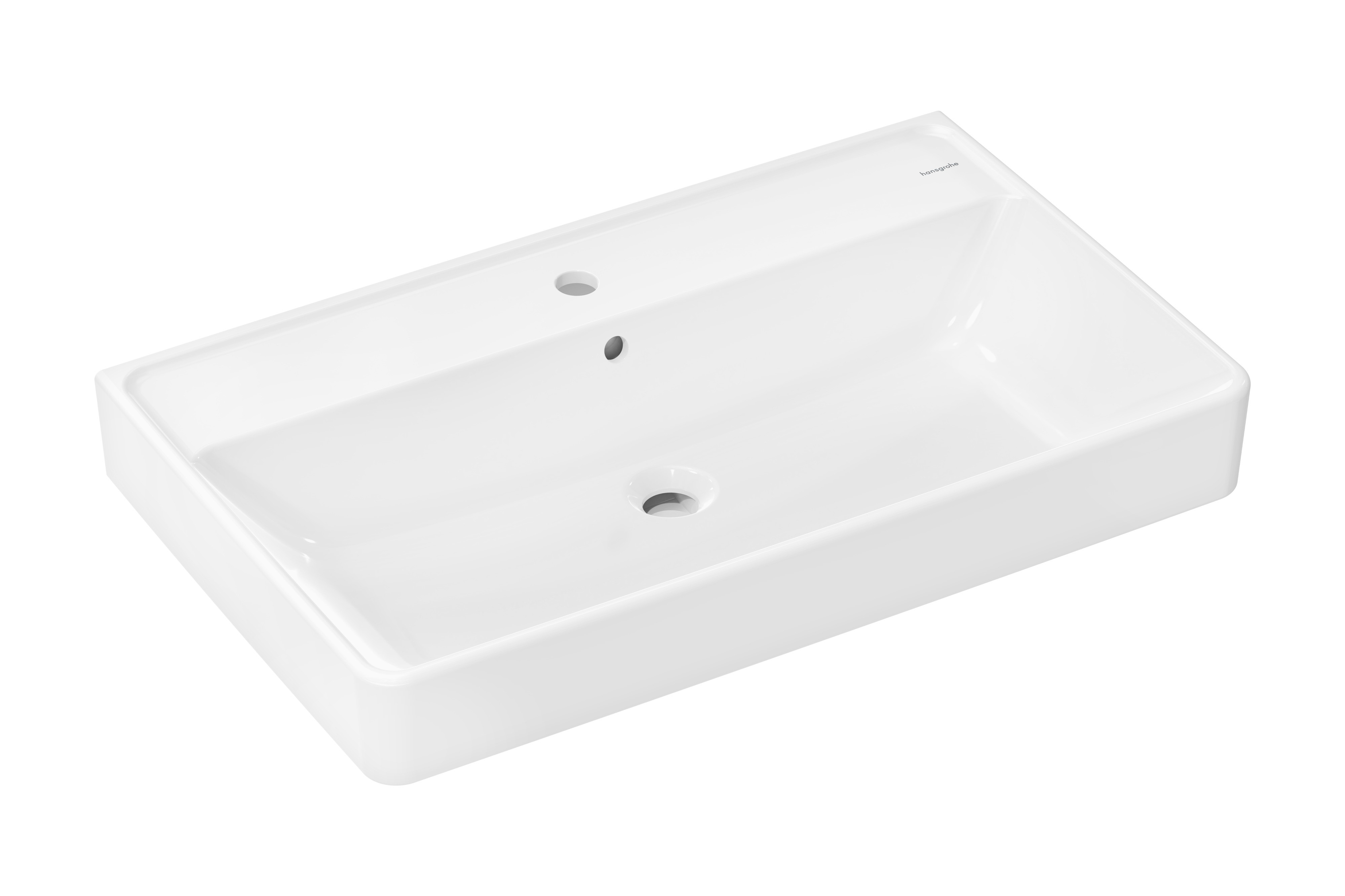Hansgrohe Xanuia Q wastafel 80x48 cm rechthoekig klassiek wit glans 60225450