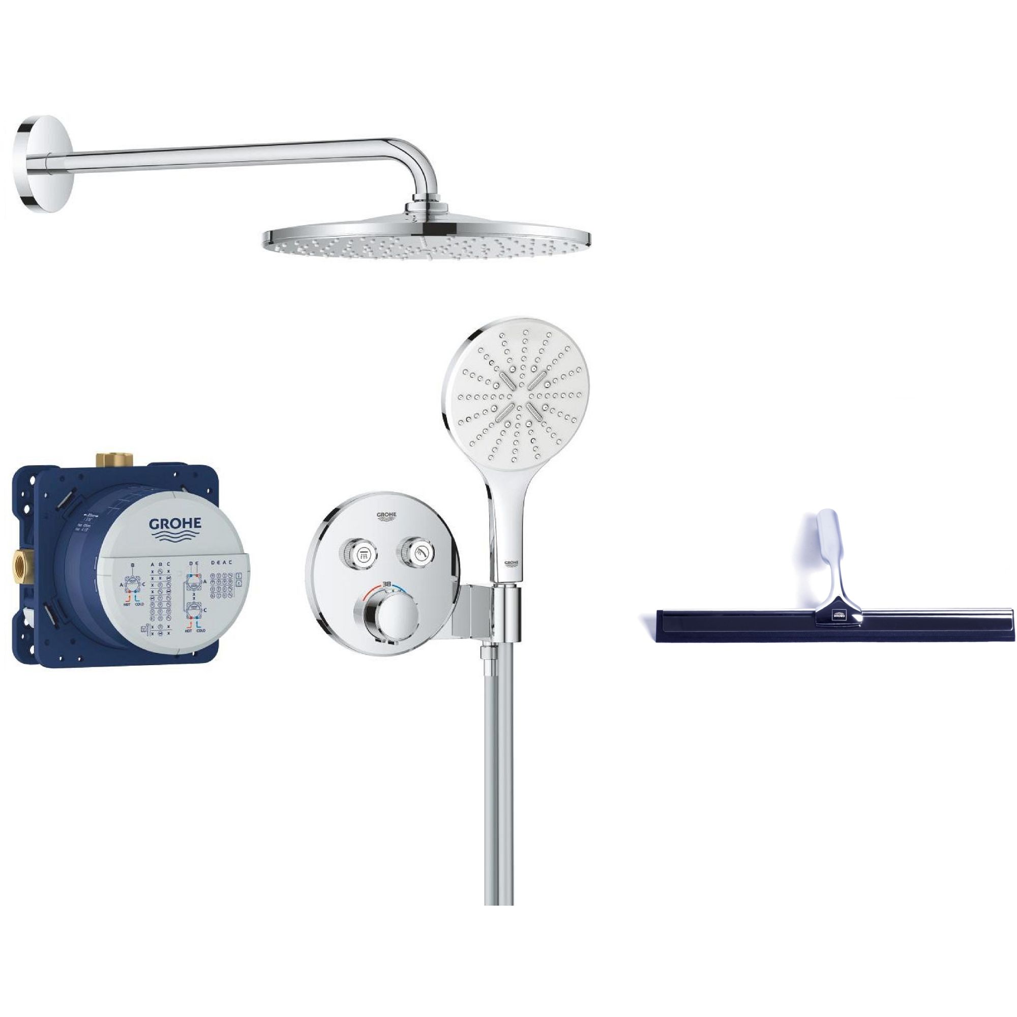 Set doucheset Grohe Precision Smartcontrol 34877000, trekkertje Grohe 4067393055617