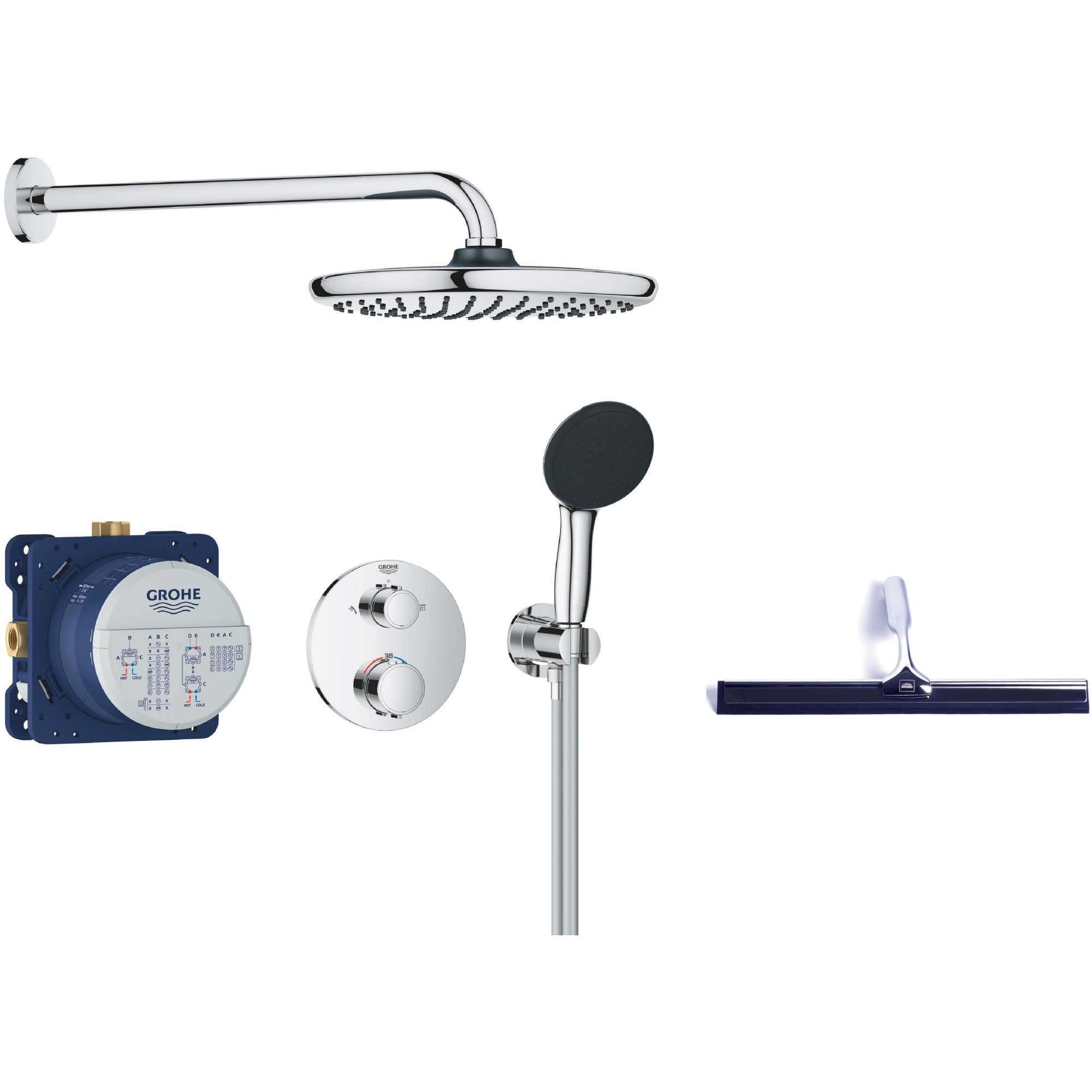 Set doucheset Grohe Vitalio Start 34883000, trekkertje Grohe 4067393055617