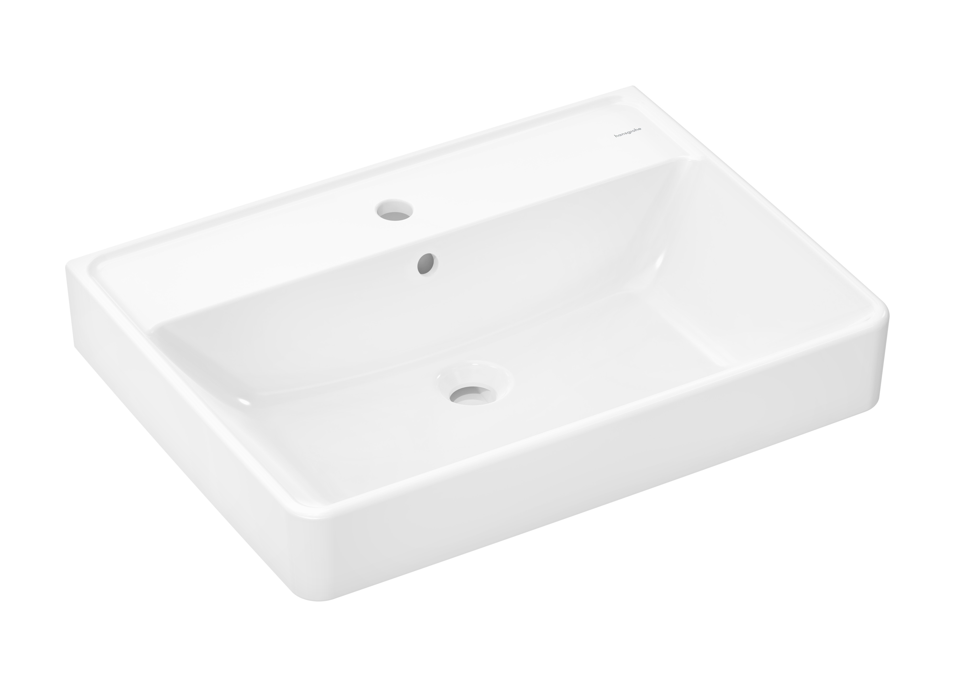 Hansgrohe Xanuia Q wastafel 65x48 cm rechthoekig klassiek wit glans 60134450