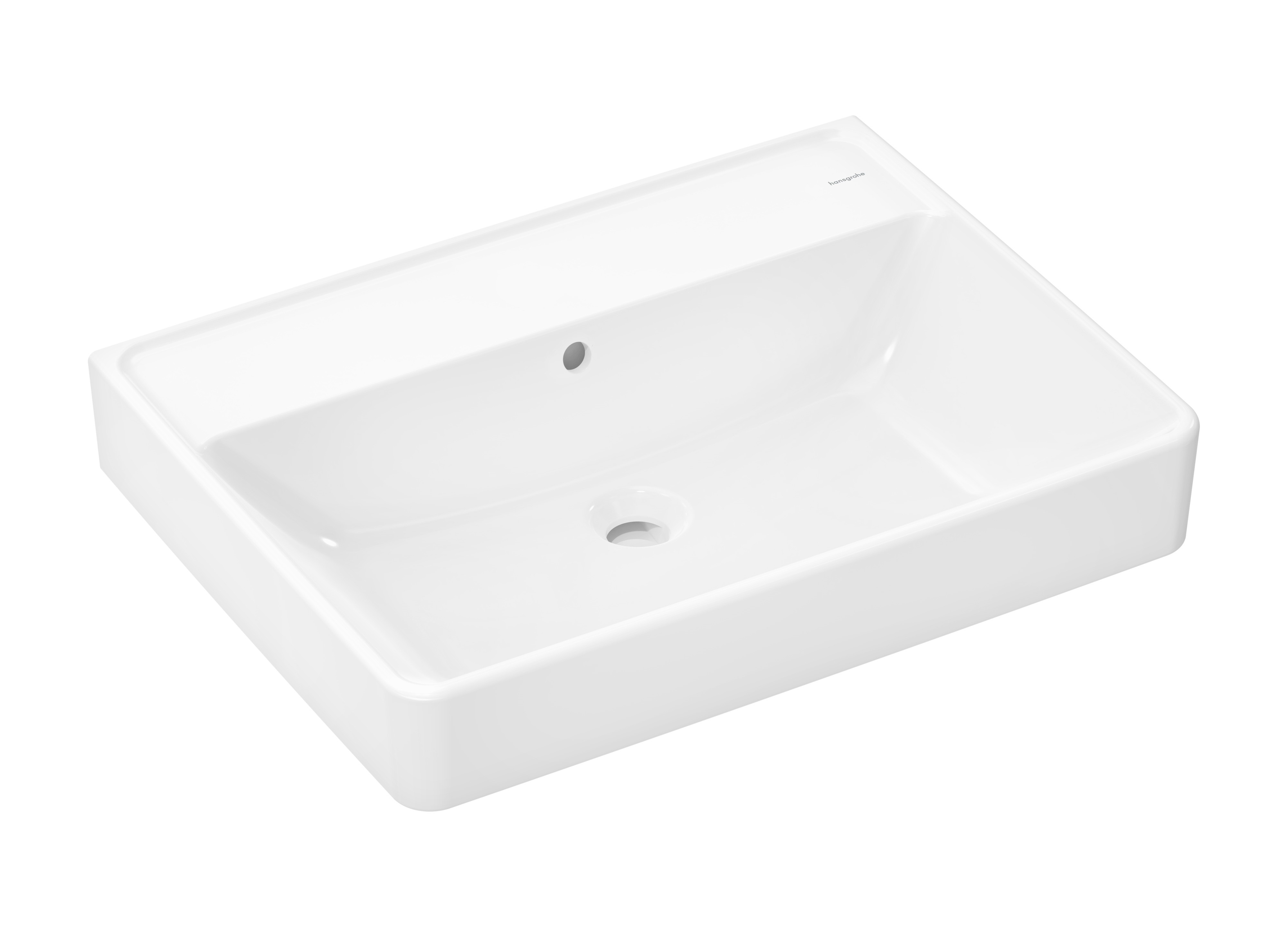 Hansgrohe Xanuia Q wastafel 65x48 cm rechthoekig klassiek wit glans 60245450