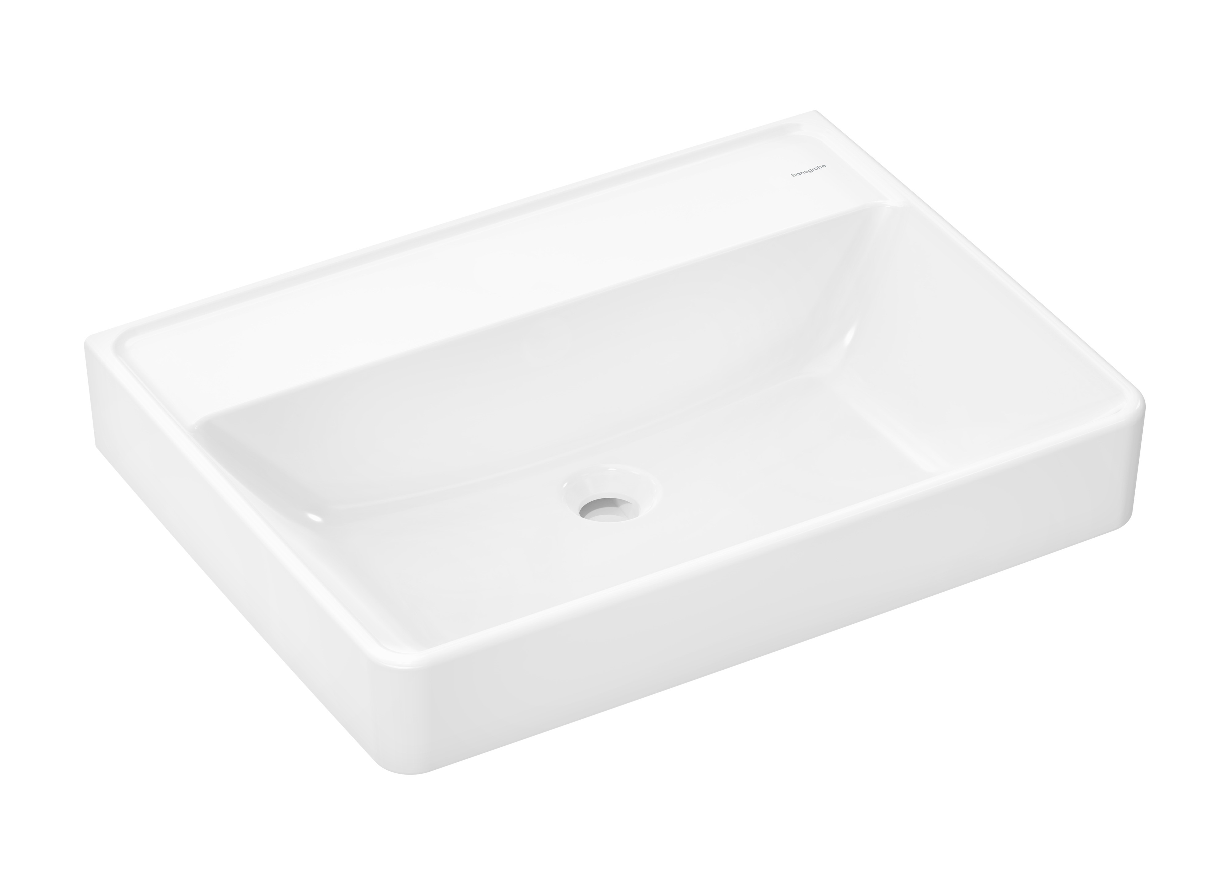 Hansgrohe Xanuia Q wastafel 65x48 cm rechthoekig klassiek wit glans 60247450