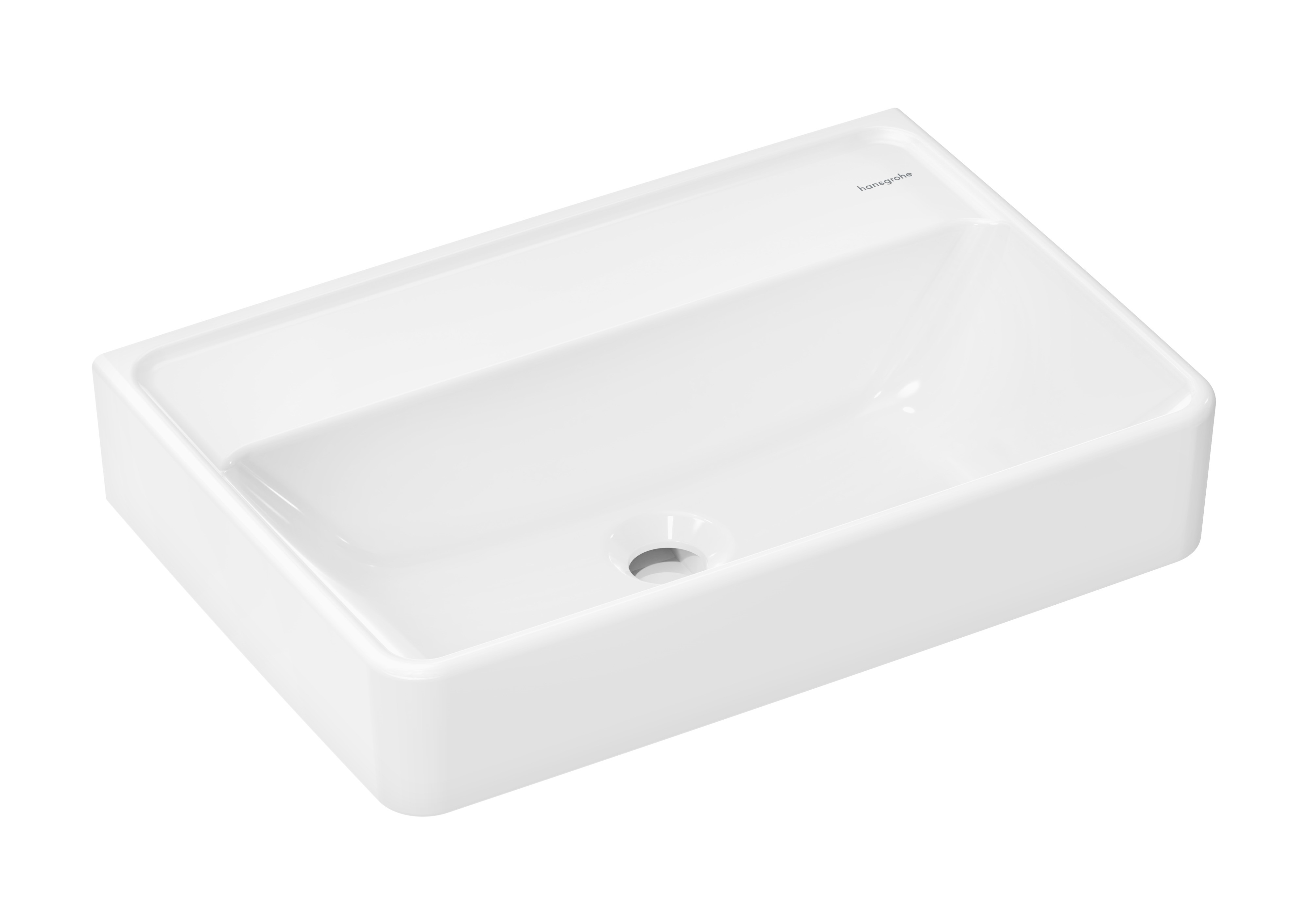 Hansgrohe Xanuia Q wastafel 55x37 cm rechthoekig klassiek wit glans 61123450