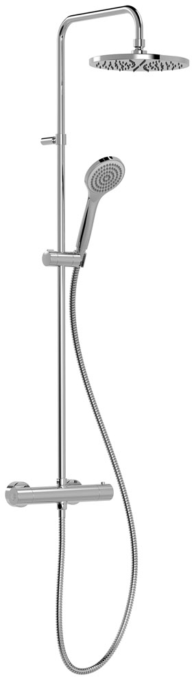 Tres Base doucheset wand met regendouche chroom 21639301