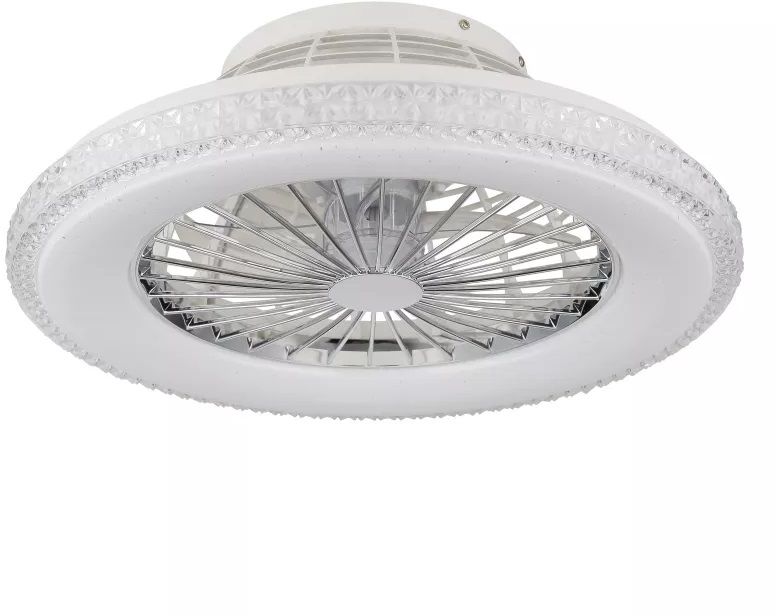 Globo Lighting Corusso plafond lamp-ventilator 1x40 W wit-chroom 03654
