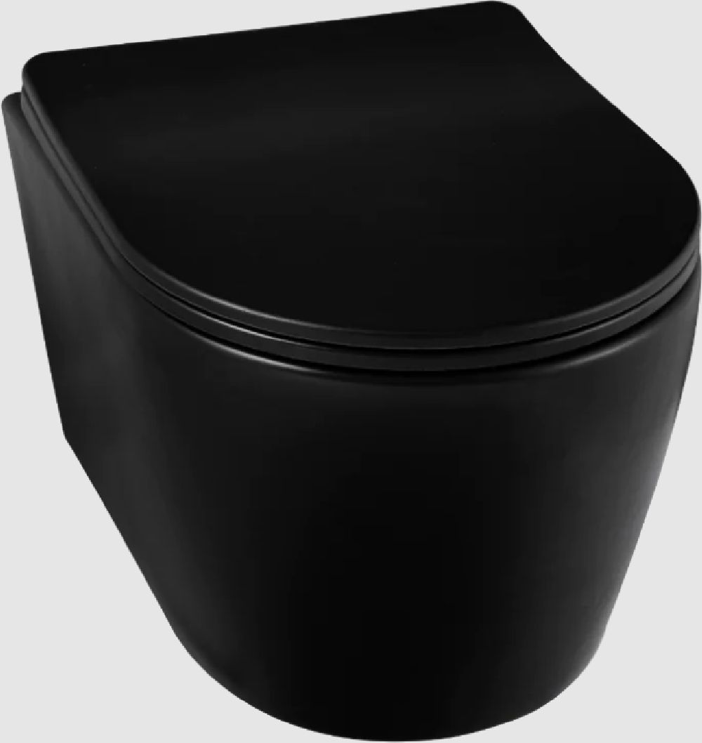 Balneo Luxa toiletpot hangend zonder kraag zwart G0101020101-1