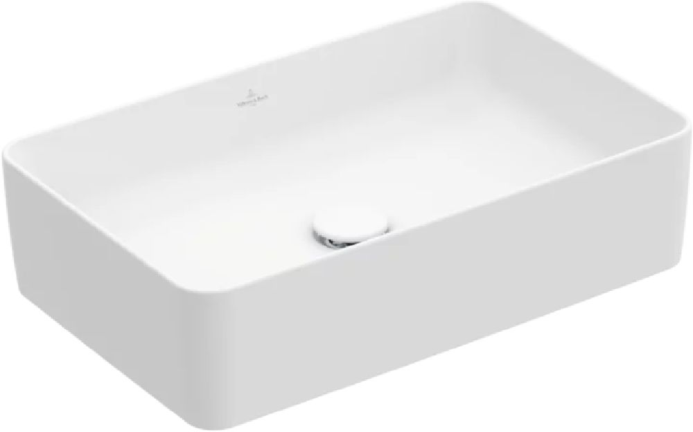 Villeroy & Boch Collaro wastafel 56x36 cm rechthoekig opbouw wit mat 4A2056RW
