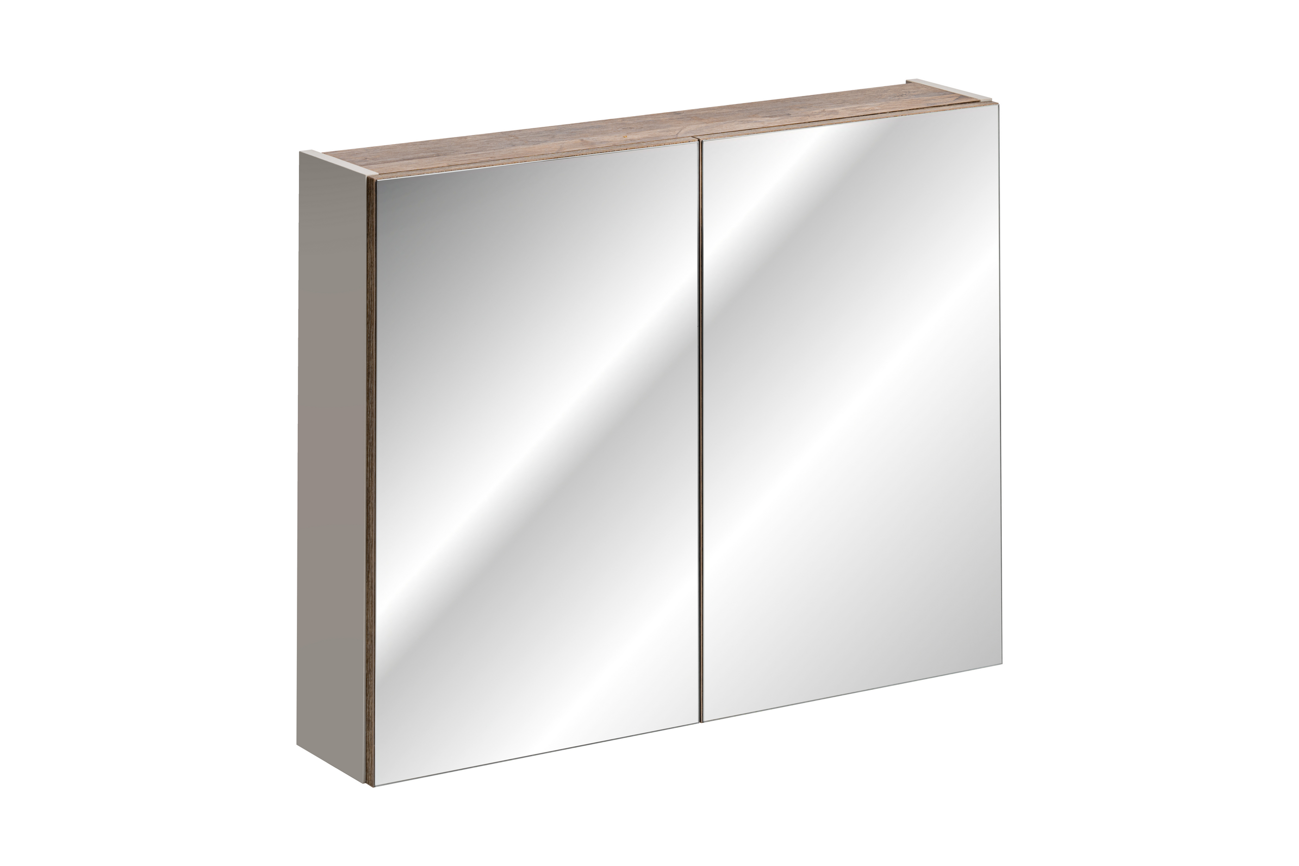 Comad Santa Fe Taupe kast 80x17x65 cm met spiegel grijs SANTA FE TAUPE 84-80-A-2D