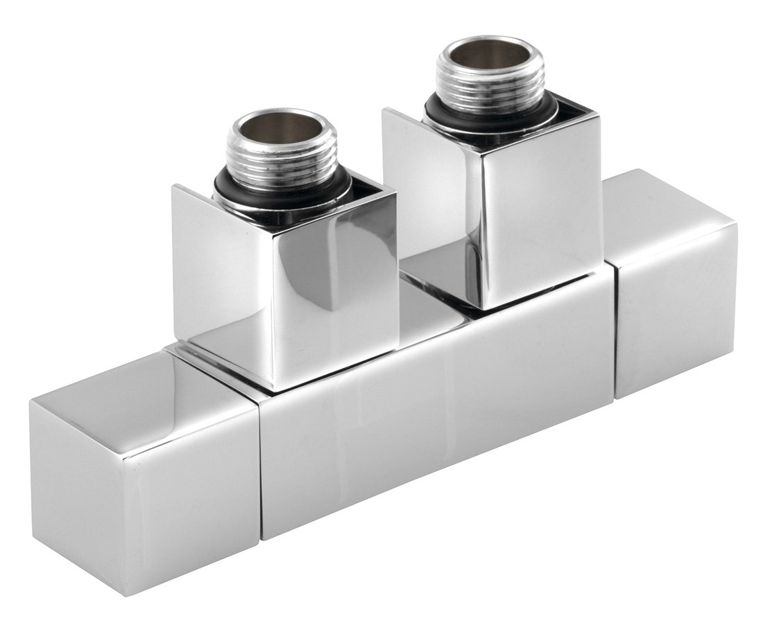 Sapho Cube aansluitset chroom CP581S