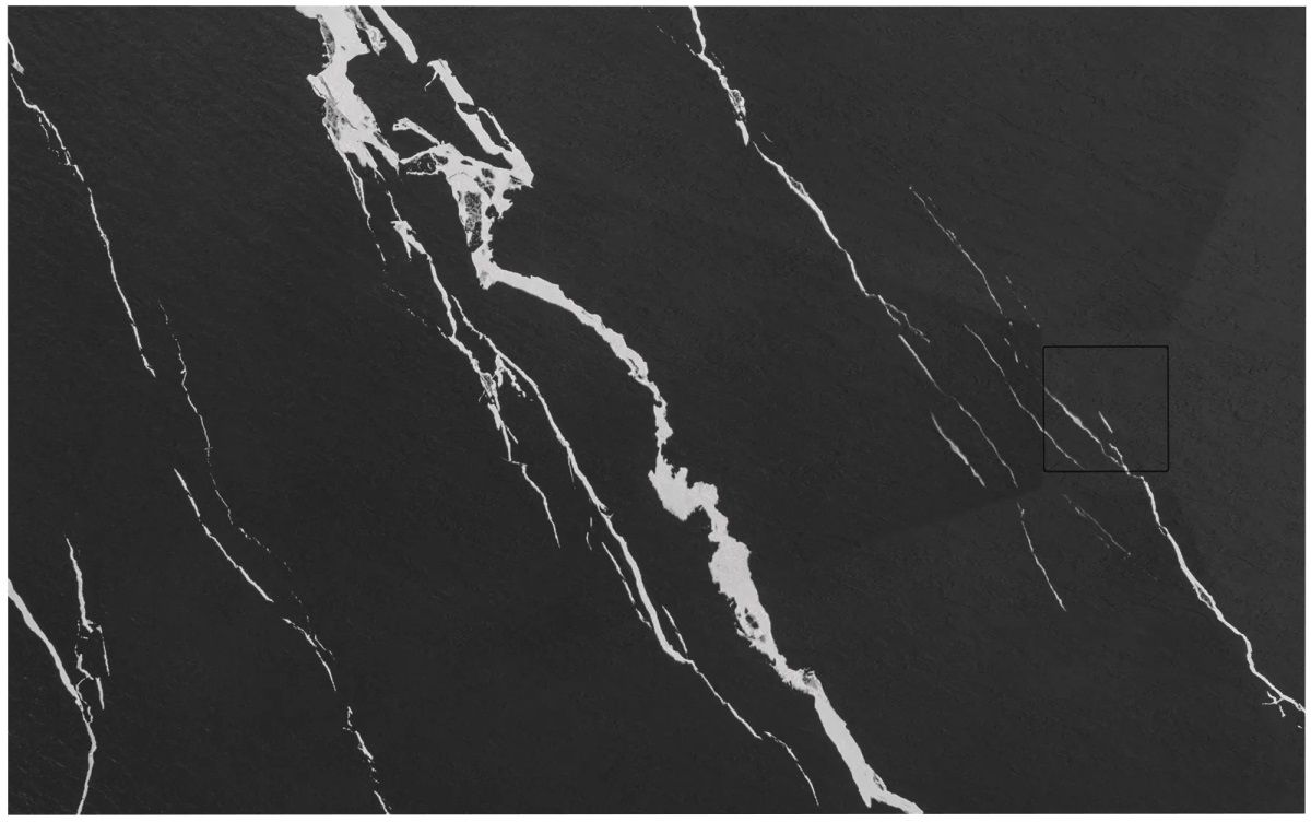 Rea Bazalt Carrara Black rechthoekige douchebak 80x100 cm zwart REA-K7007