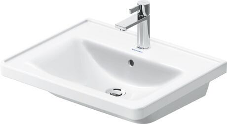 Duravit D-Neo wastafel 60x48 cm rechthoekig meubel wit glans 2367600060