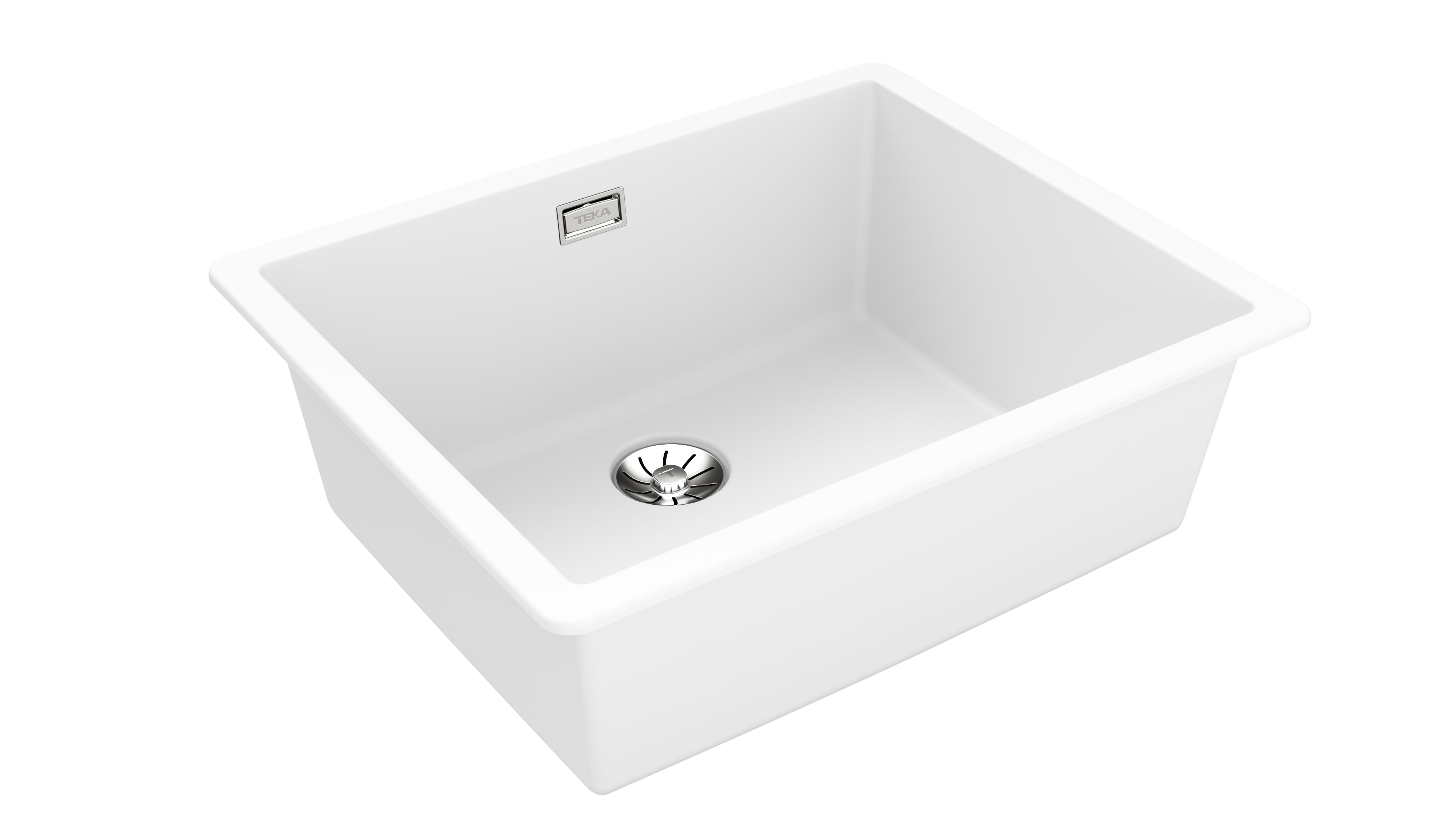 Teka Radea tegraniet spoelbak 55.6x45.6 cm wit 115230053