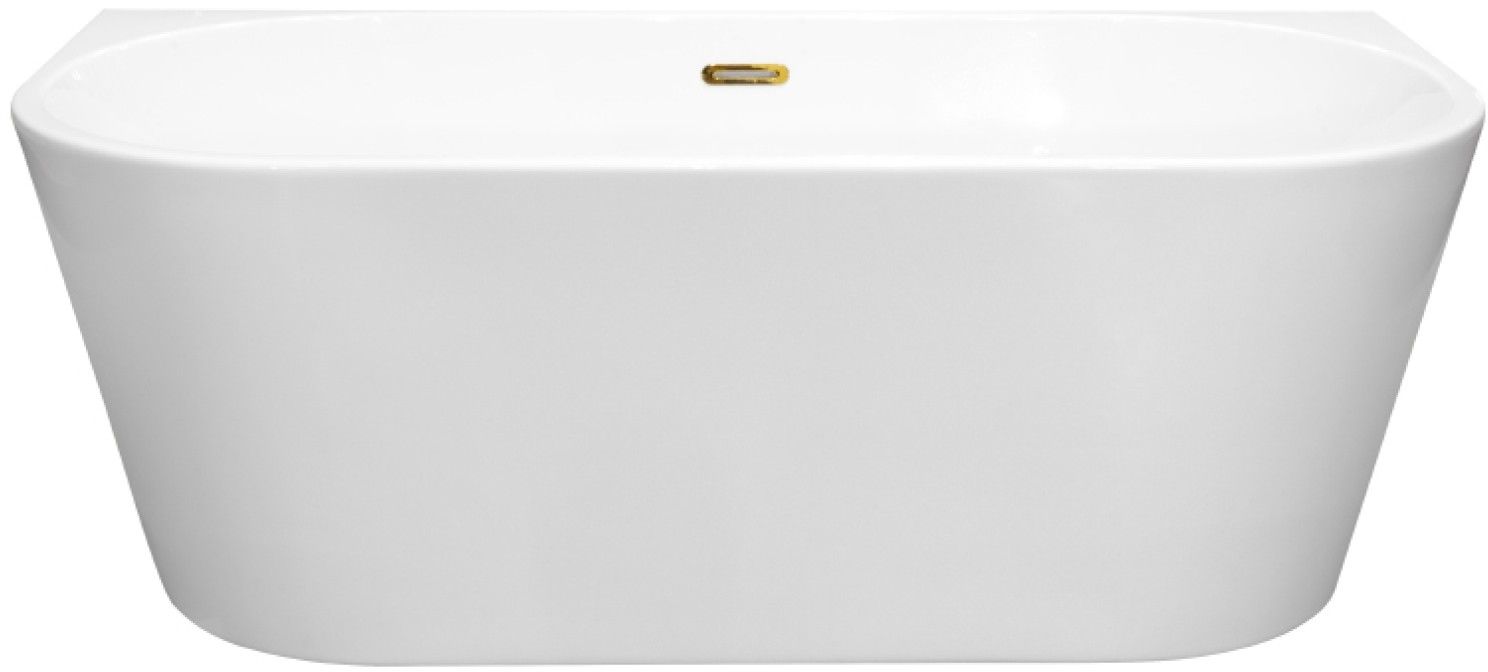 Besco Vica aan de muur gemonteerd bad 169x80 cm ovaal wit #WAS-170VNBI