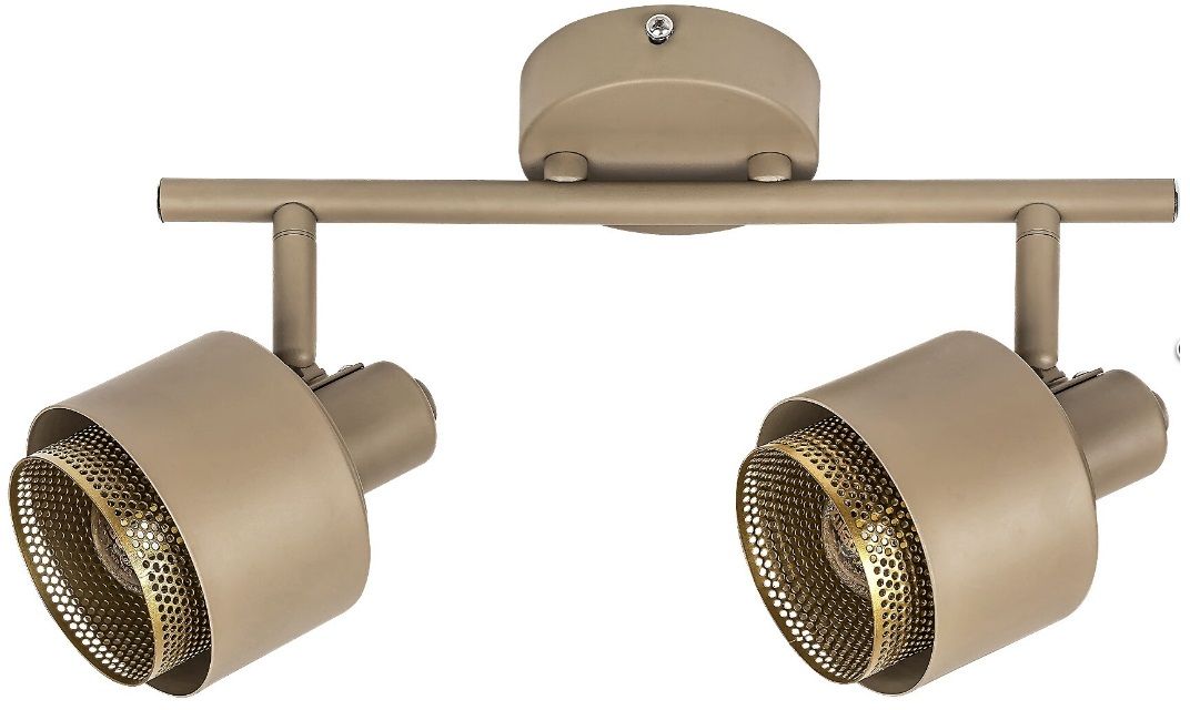 Rabalux Fedora plafondlamp 2x40 W gouden-bruin 3548