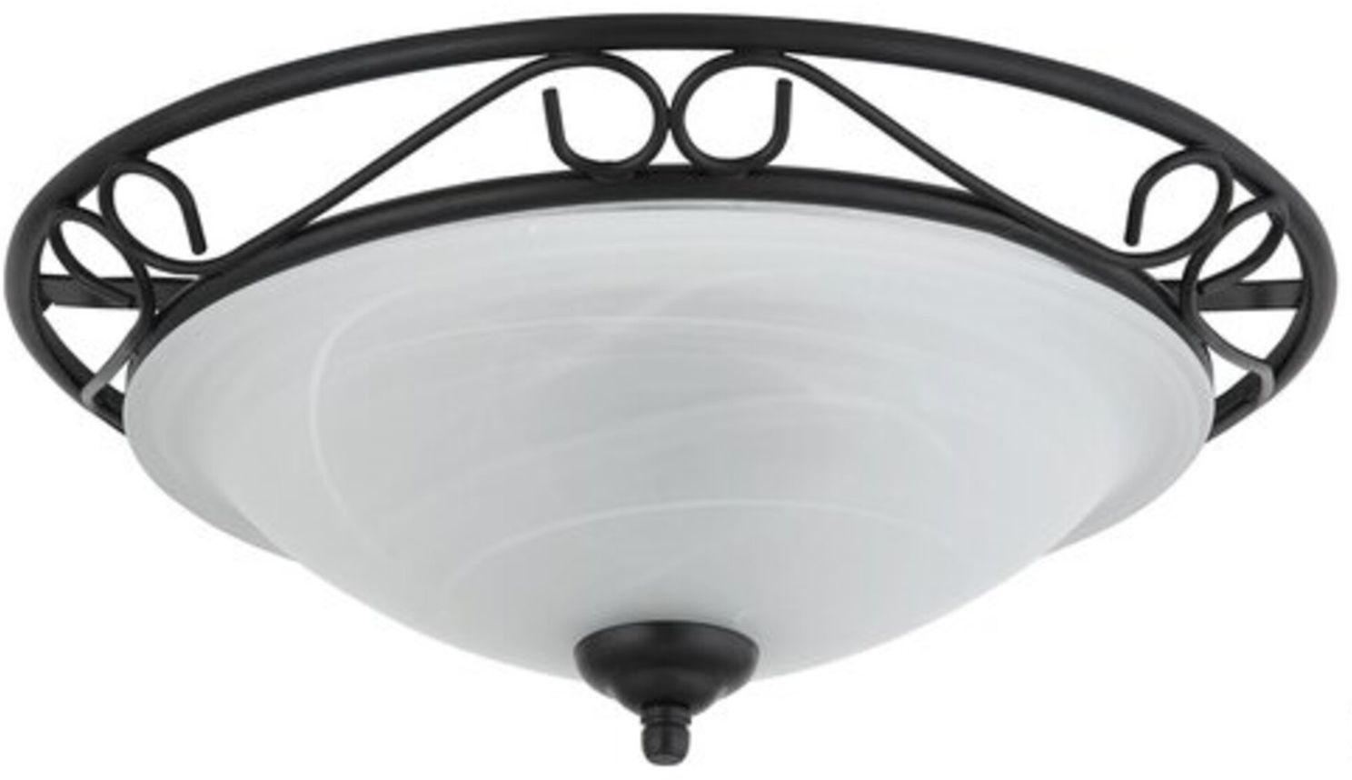 Rabalux Athen plafond 2x60 W zwart 3722