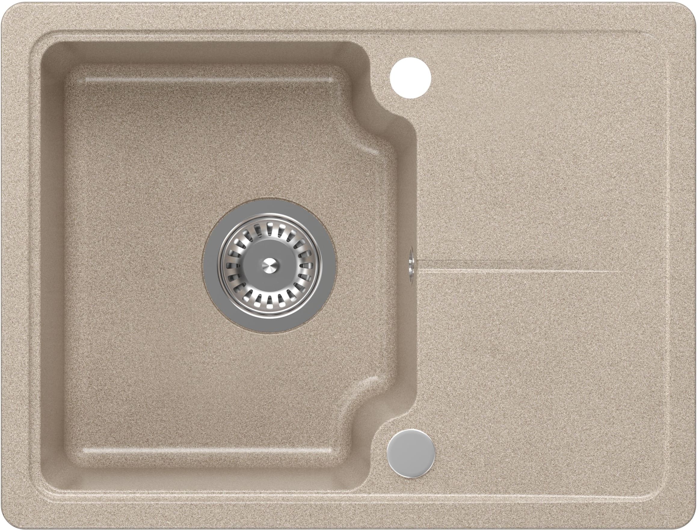 Quadron Baby Johnny graniteq spoelbak 58x44 cm beige HCQBJ5844BEZK