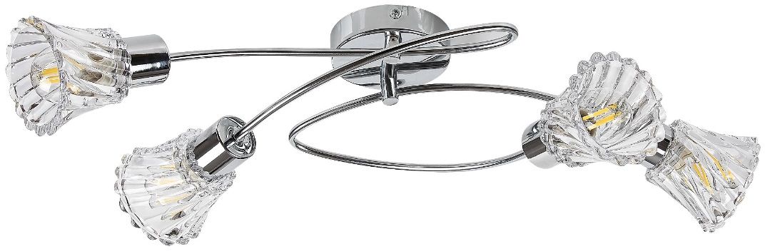 Rabalux Hestia plafondlamp 4x40 W chroom-doorzichtig 5302