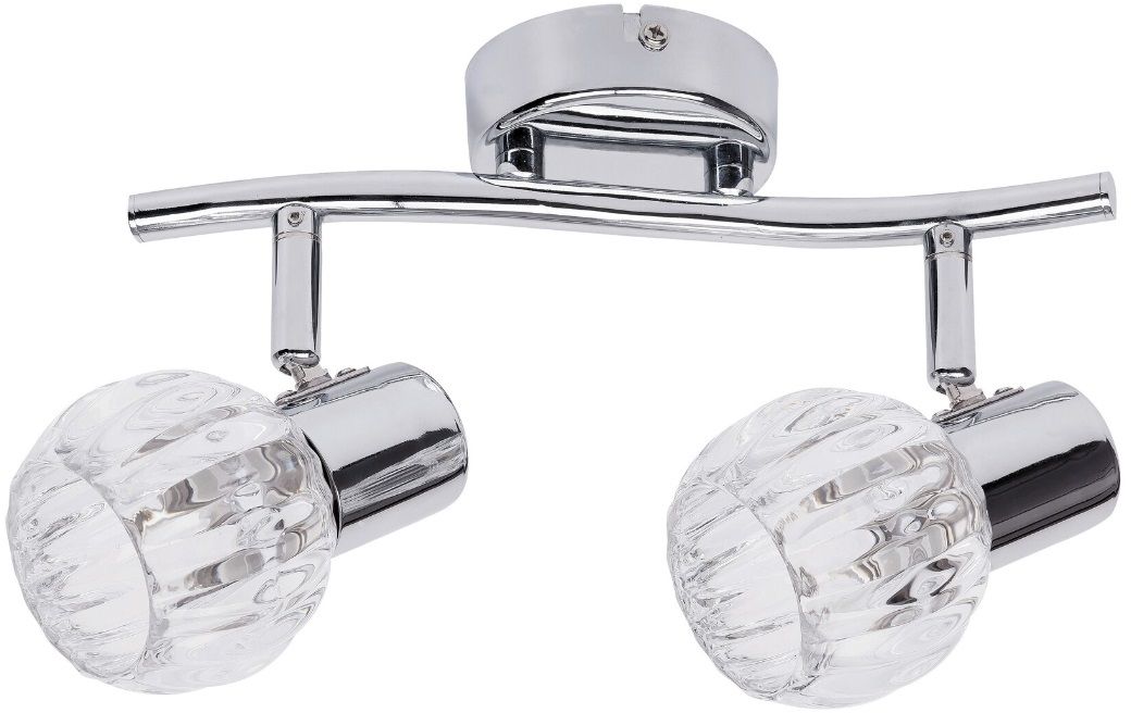 Rabalux Lauren plafondlamp 2x40 W chroom-doorzichtig 6092