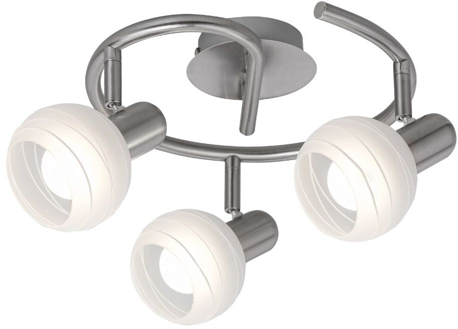 Rabalux Aurel plafondlamp 3x40 W wit-chroom-satijn 6343