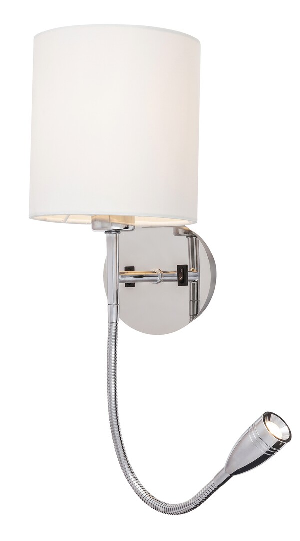 Rabalux Larkin wandlamp 2x40 W wit-chroom 6529
