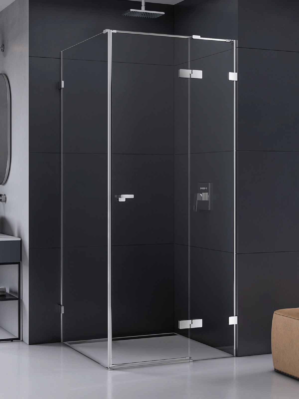 New Trendy Eventa douchecabine 110x90 cm rechthoekig chroom glans/helder glas EXK-4508