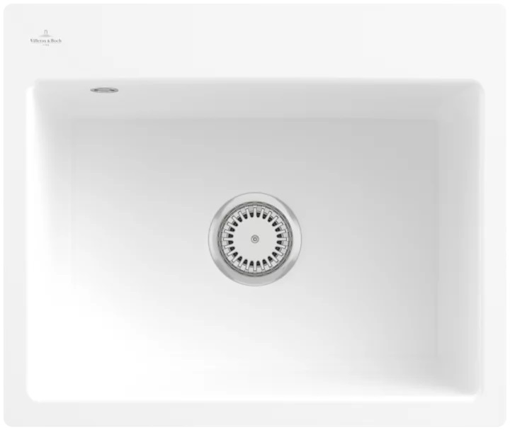 Villeroy & Boch Subway keramische spoelbak 56.5x47.5 cm wit 33091FRW