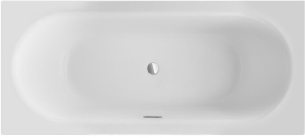 Besco Vitae Slim+ rechthoekige badkuip slim 159.5x75 cm wit #WAV-160-SC+