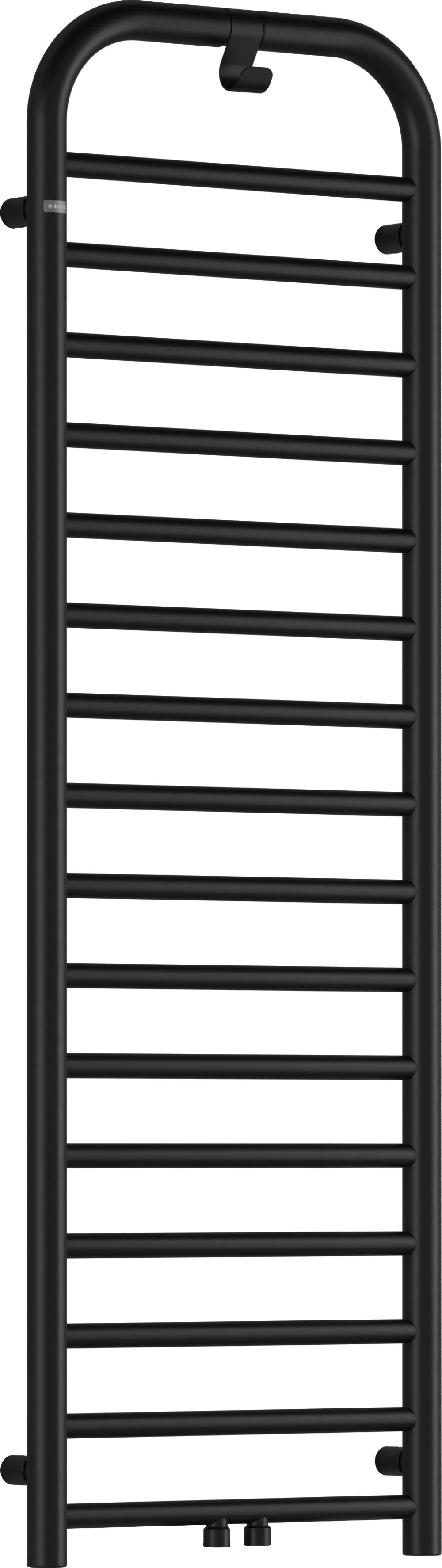 Deante Silia badkamerverwarming ladder 157x50 cm zwart AGI_NG51