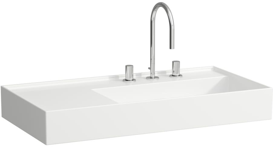 Laufen Kartell wastafel 90x46 cm rechthoekig wit glans H8103390001581
