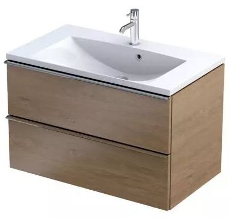Oristo Etna kast 80x45.5x50 cm hangend onder de wastafel eik OR52-SD2S-80-78