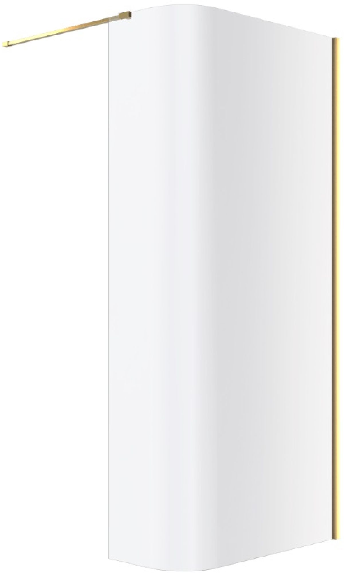 Excellent Vidoq inloopdouchewand 93 cm gouden glans/helder glas KAEX.1507.930.LP.GL