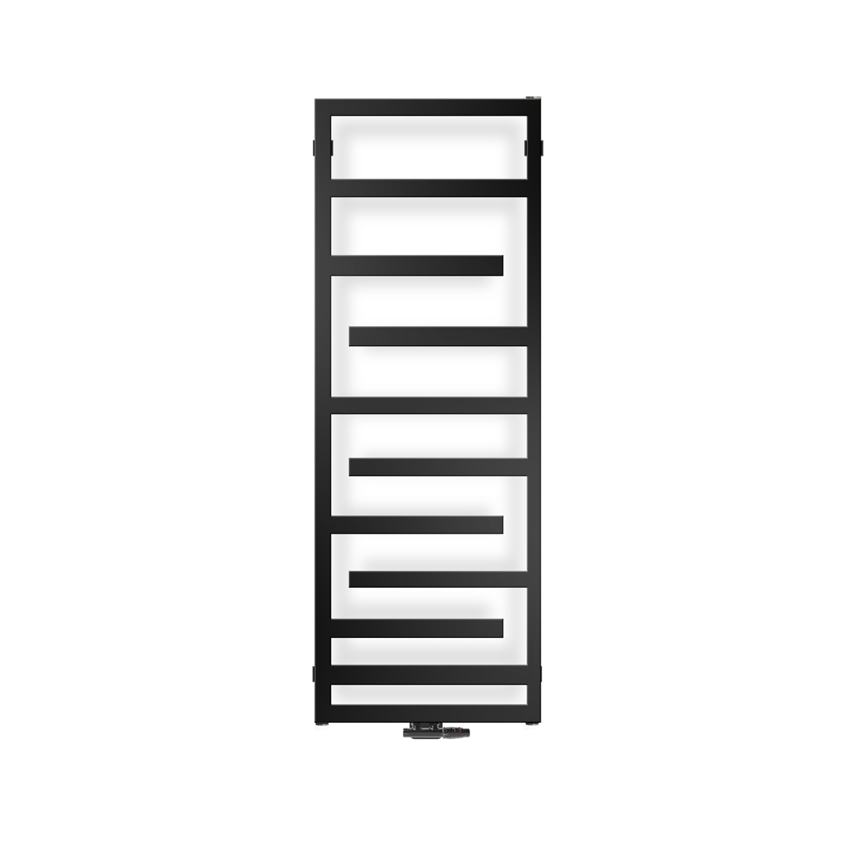 Oltens Flamma badkamerverwarming decoratief 139x50 cm mat zwart 55016300