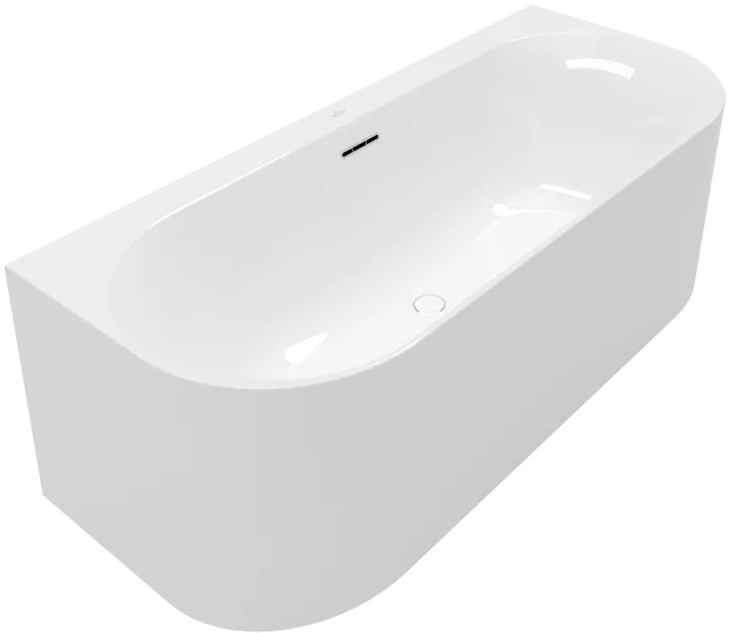 Villeroy & Boch Loop & Friends aan de muur gemonteerd bad 170x75 cm ovaal UBA170LOF9CS00V-RW