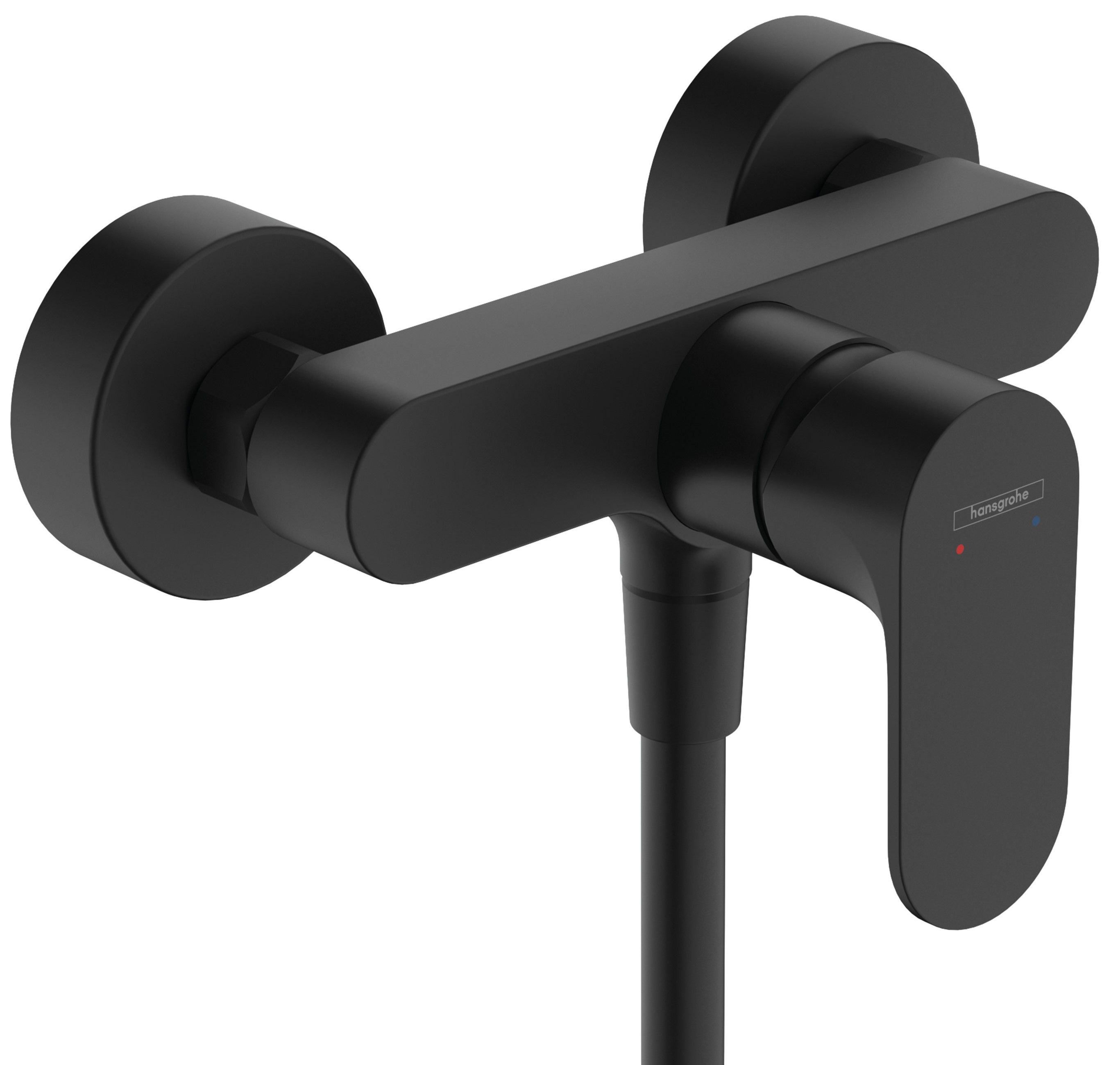 Hansgrohe Rebris S douchekraan wand zwart 72640670