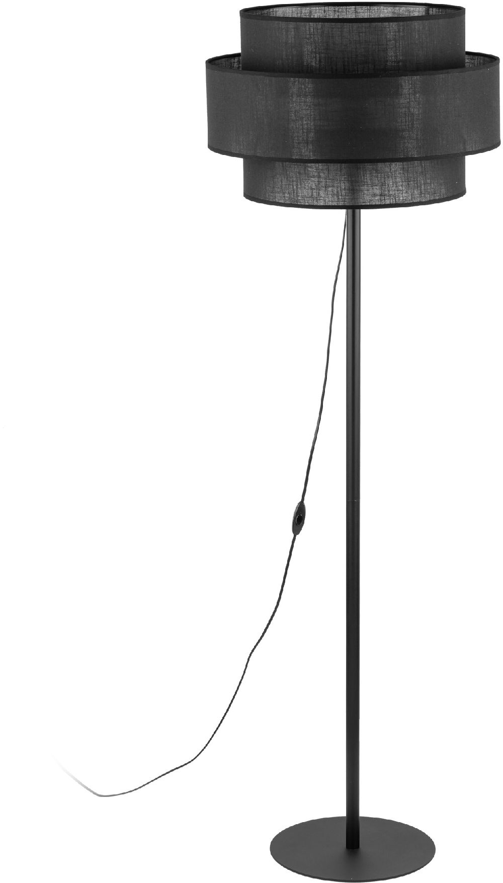 TK Lighting Calisto staanlamp 1x15 W zwart 5896